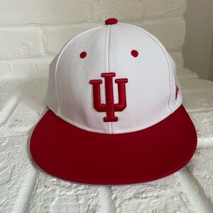 INDIANA UNIVERSITY 
ADIDAS 2 tone fitted hat.